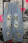 Sky Kitty Wide Pants