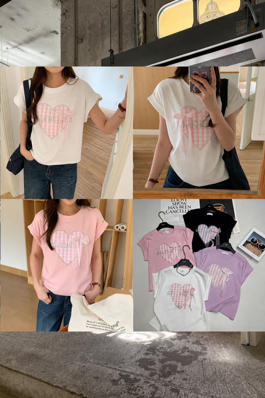 Blush Heart Drip Tee