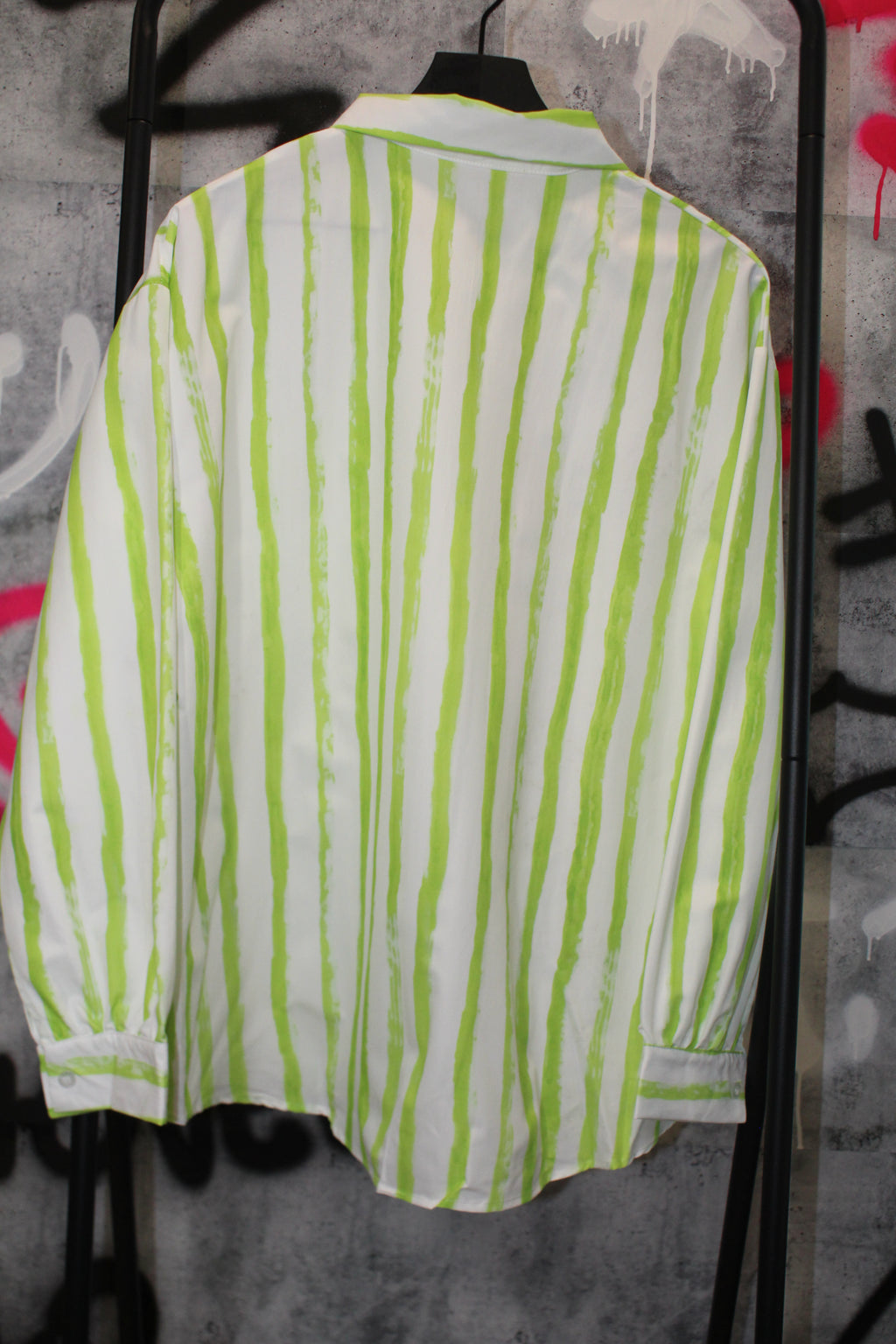 Lime Static Button-Up