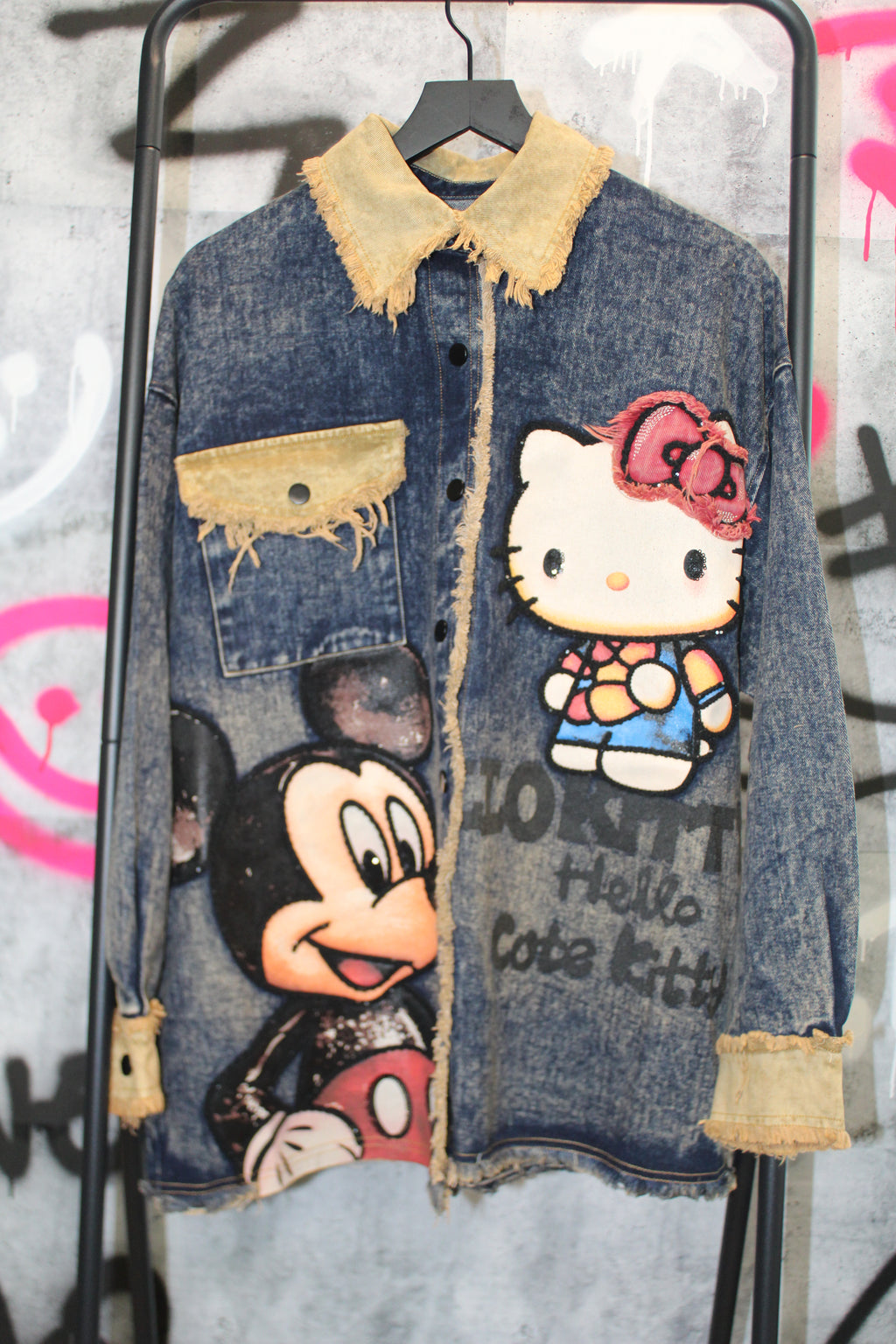 Vintage Cartoon Sherpa Jacket