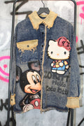 Vintage Cartoon Sherpa Jacket