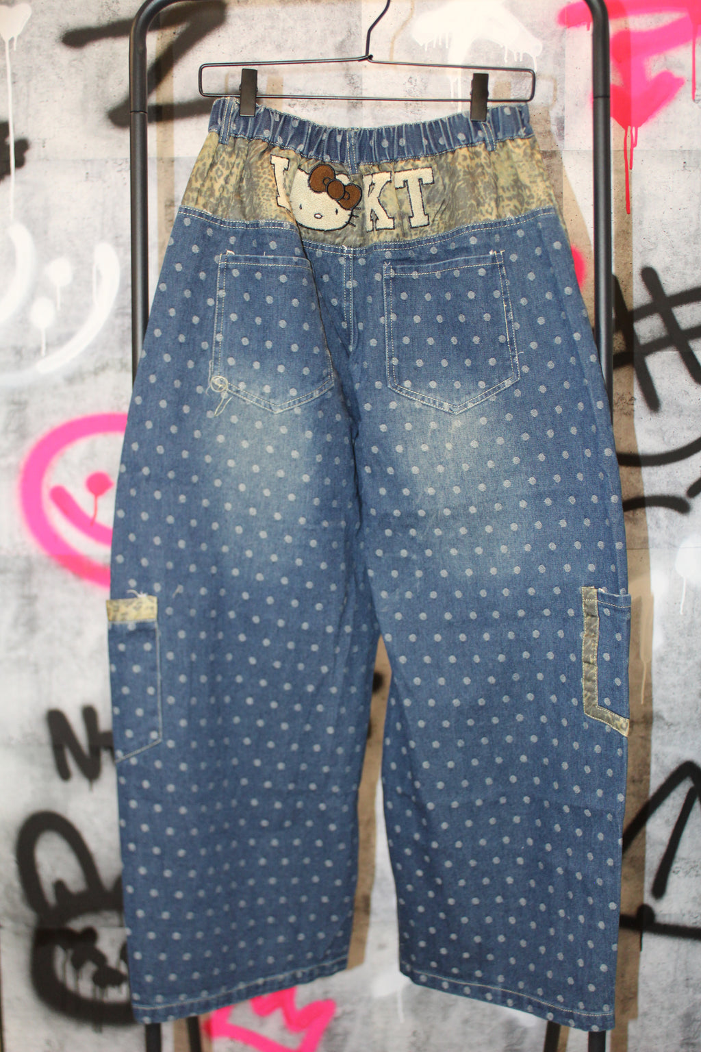 Starry Kitty Denim Pants