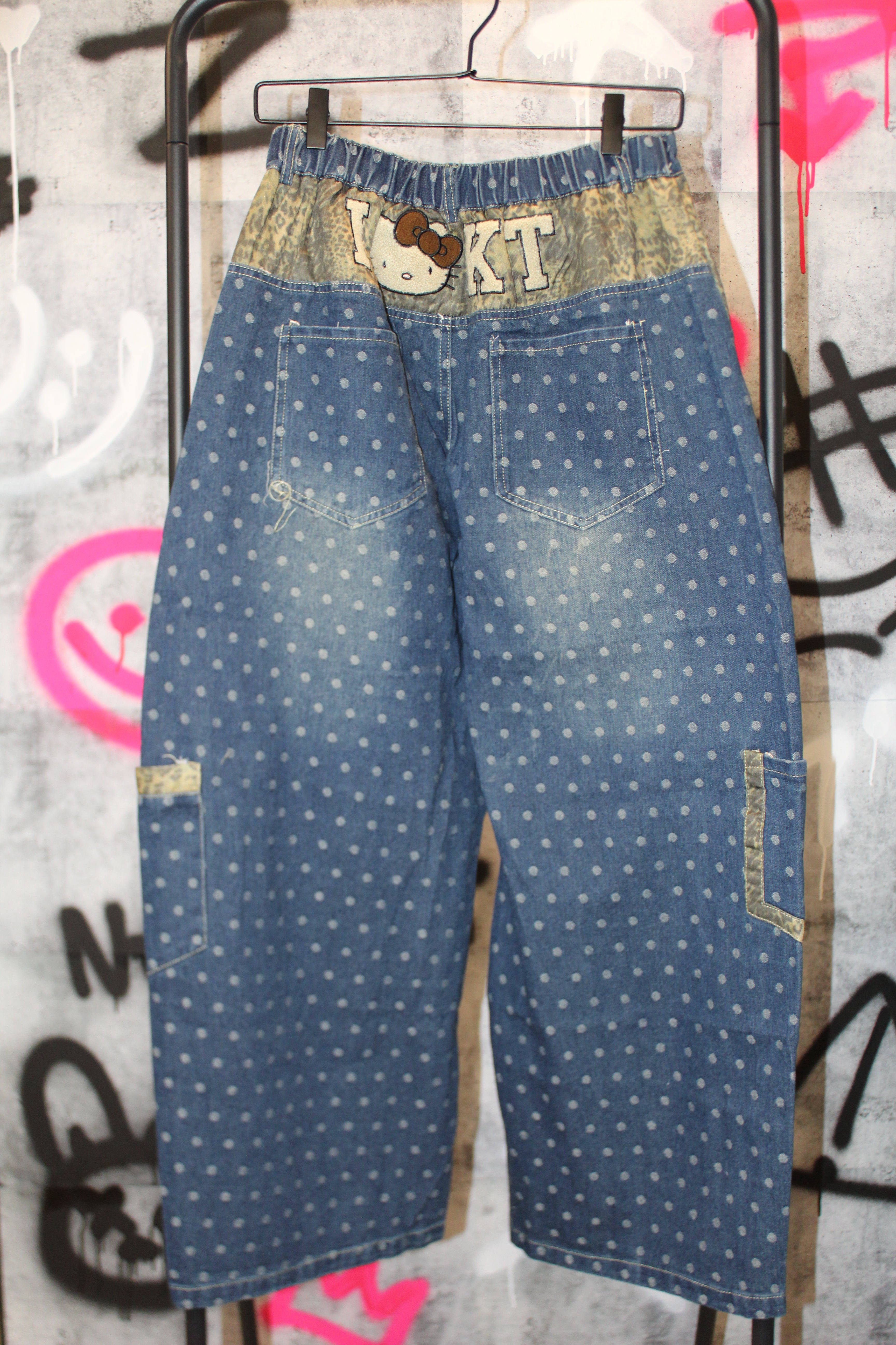 Starry Kitty Denim Pants