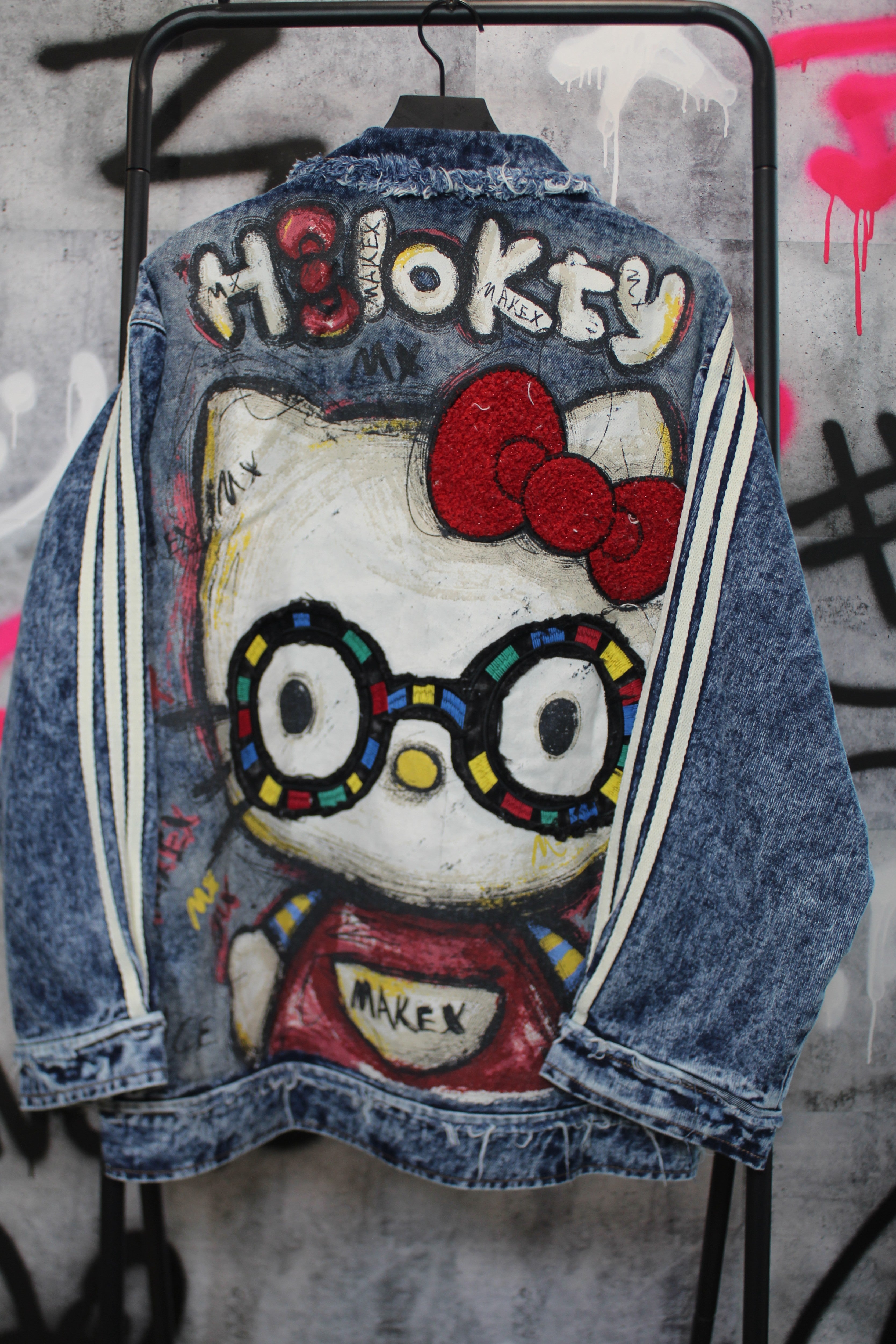 Varsity Kitty Denim Jacket