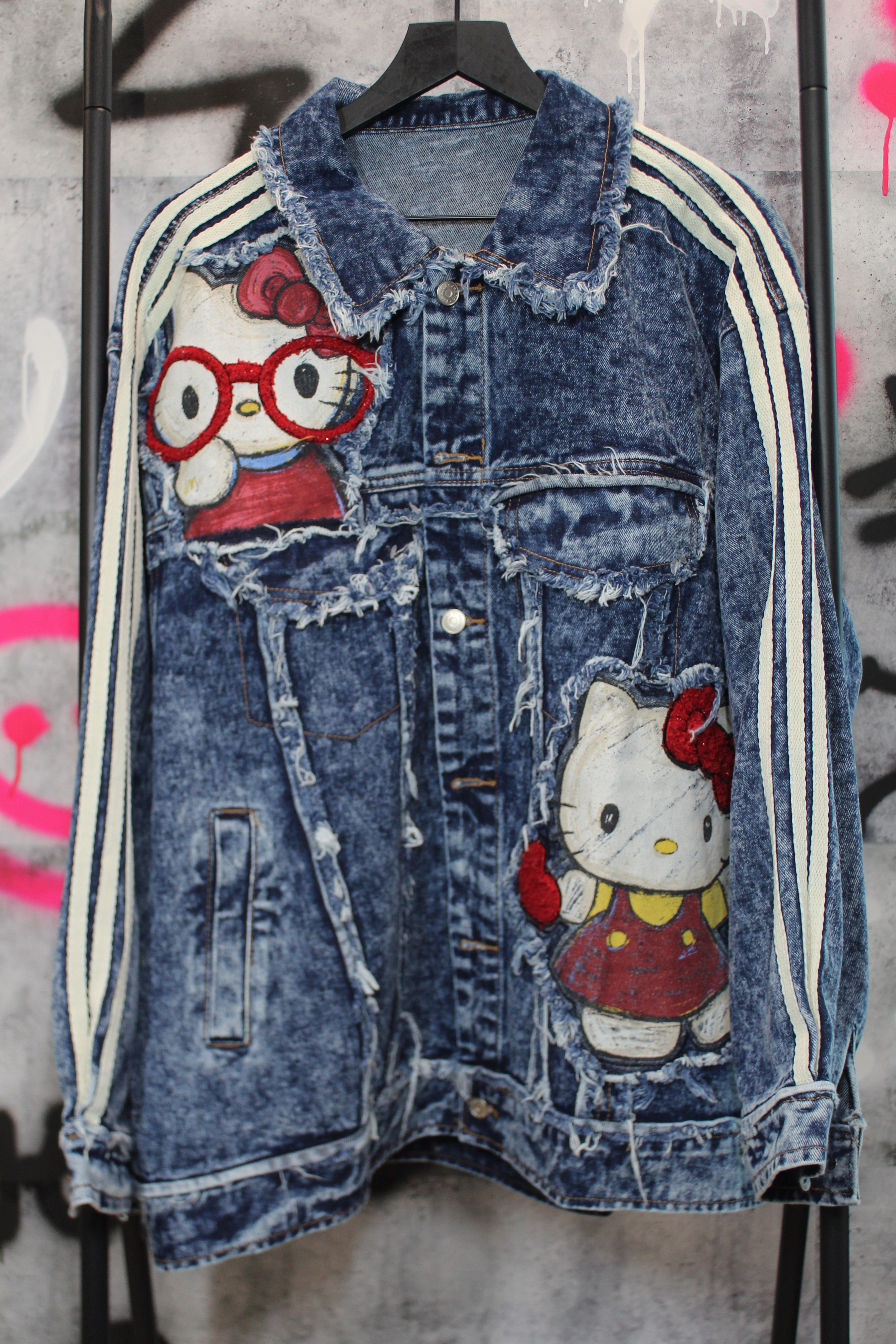 Varsity Kitty Denim Jacket