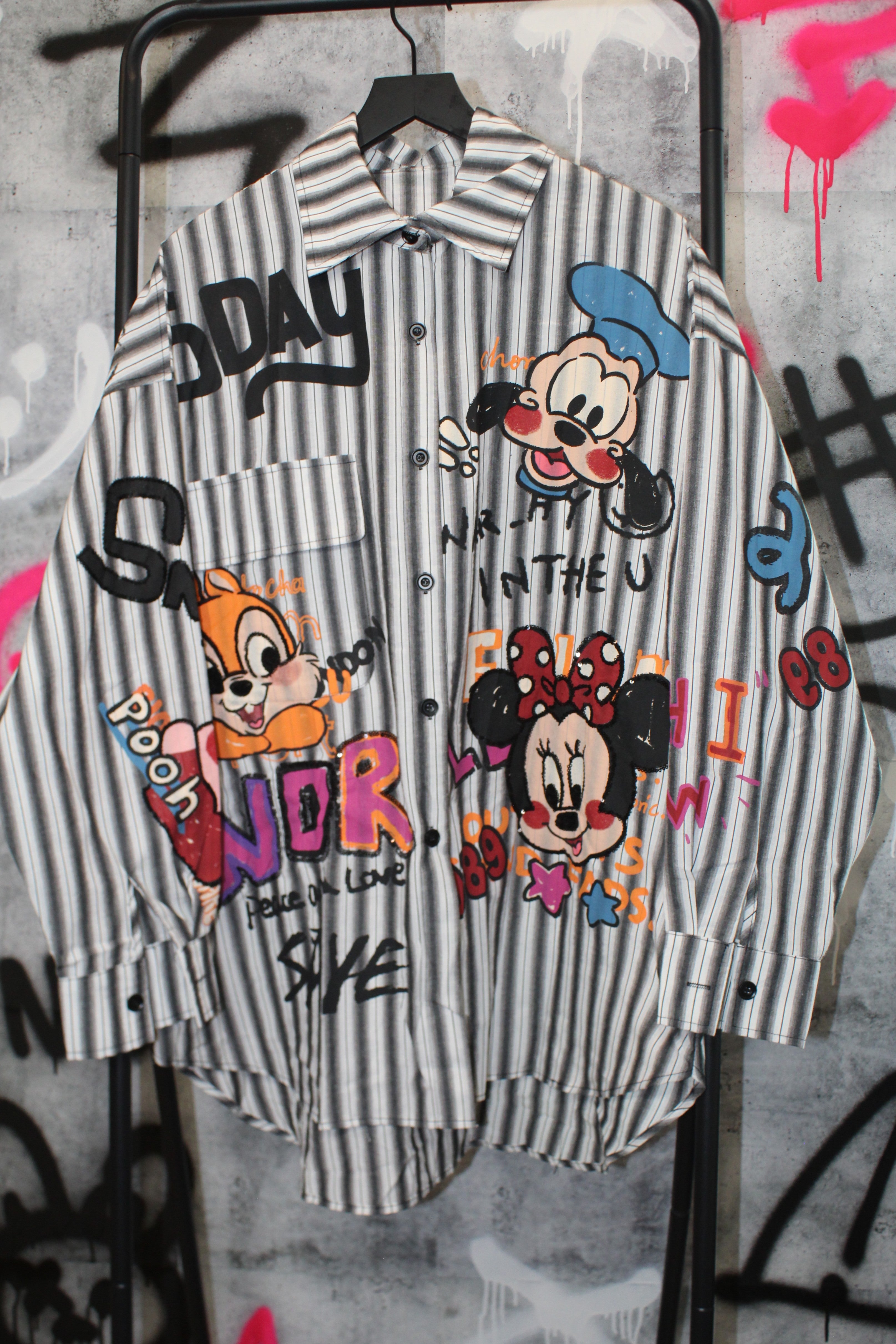 Tokyo Cartoon Stripe Shirt