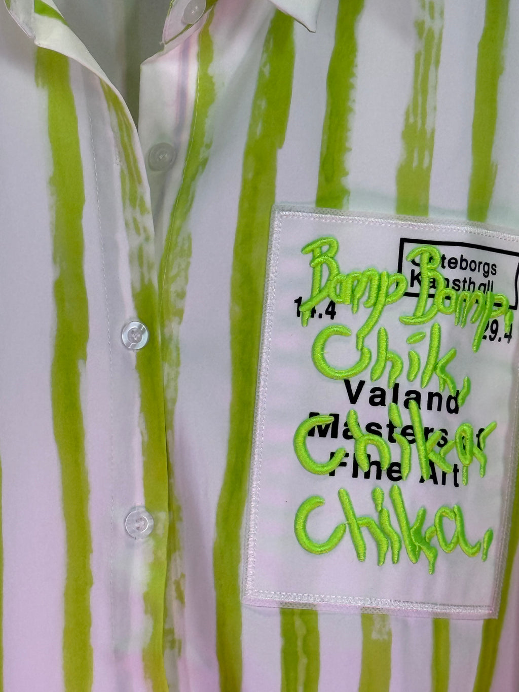 Lime Static Button-Up