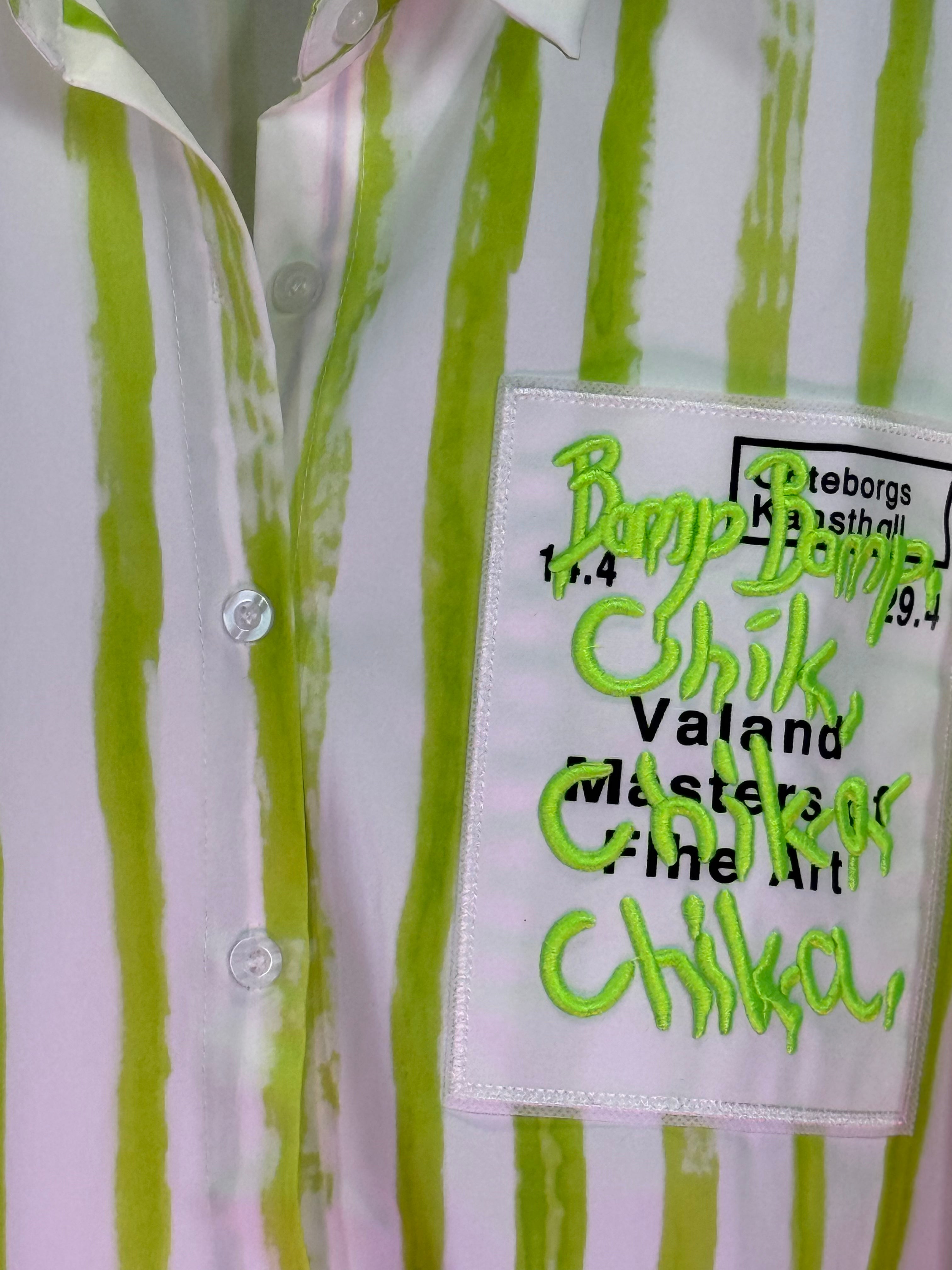 Lime Static Button-Up