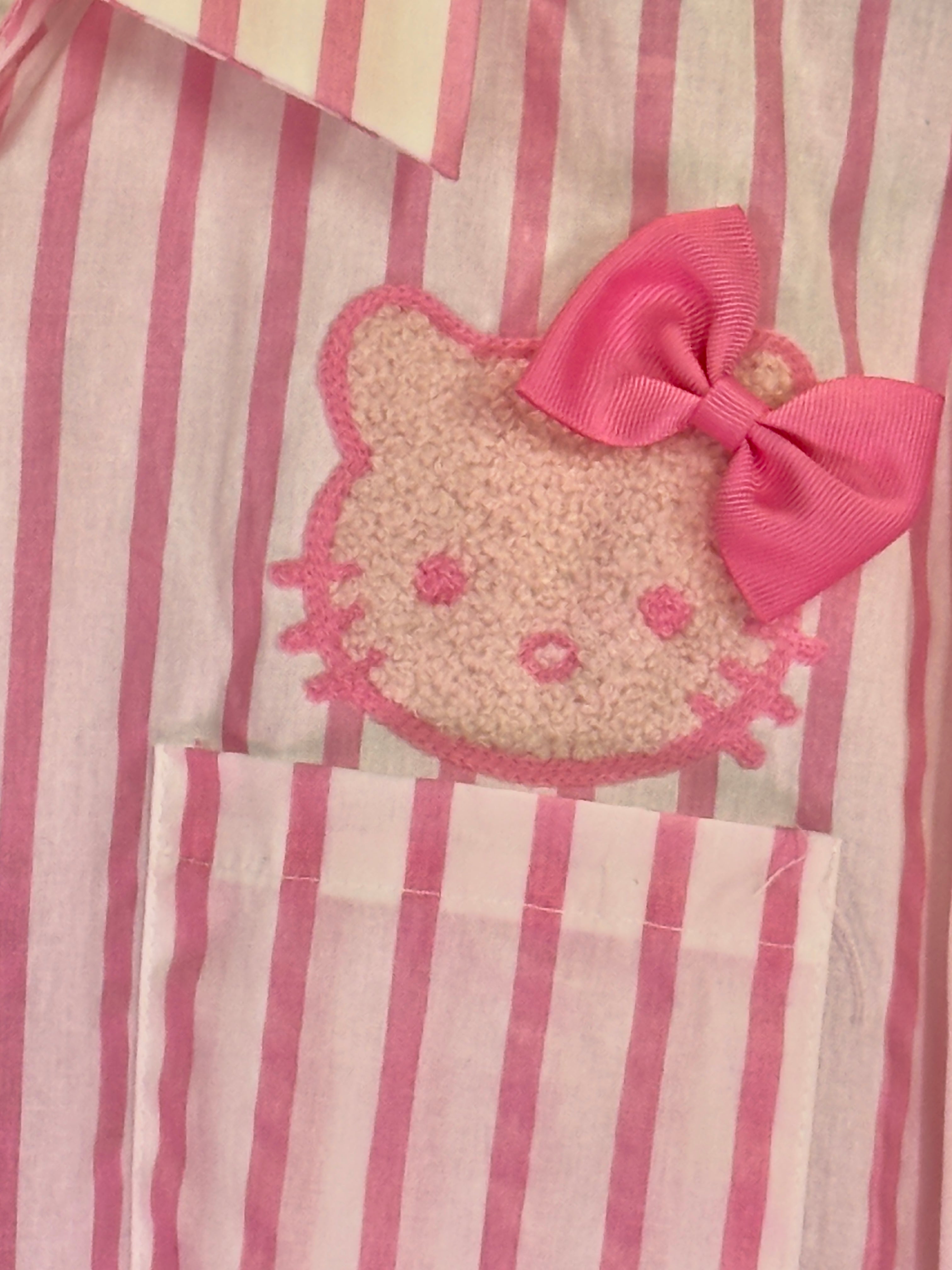 Pink Kitty Stripe Shirt