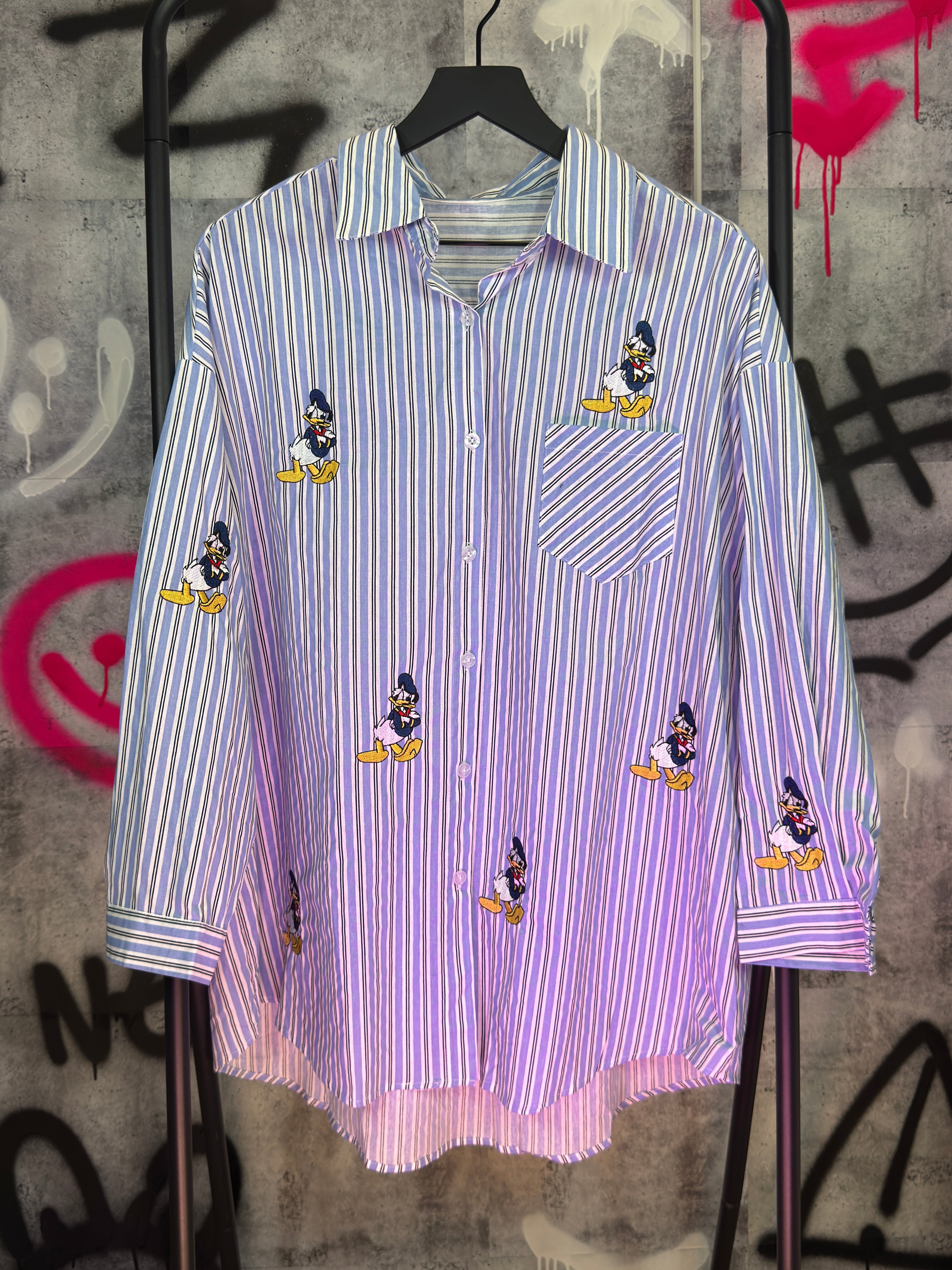 Donald Stripe Button-Up