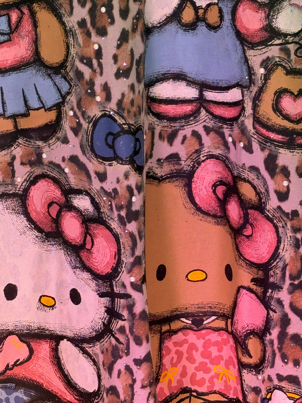 Leopard Kitty Oversized Tee