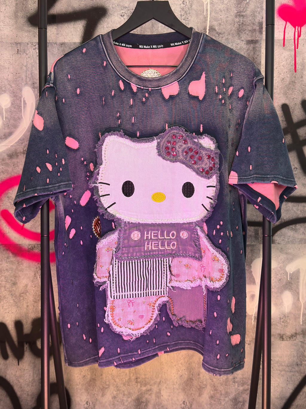 Acid Wash Hello Kitty Tee